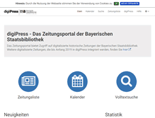 Tablet Screenshot of digipress.digitale-sammlungen.de